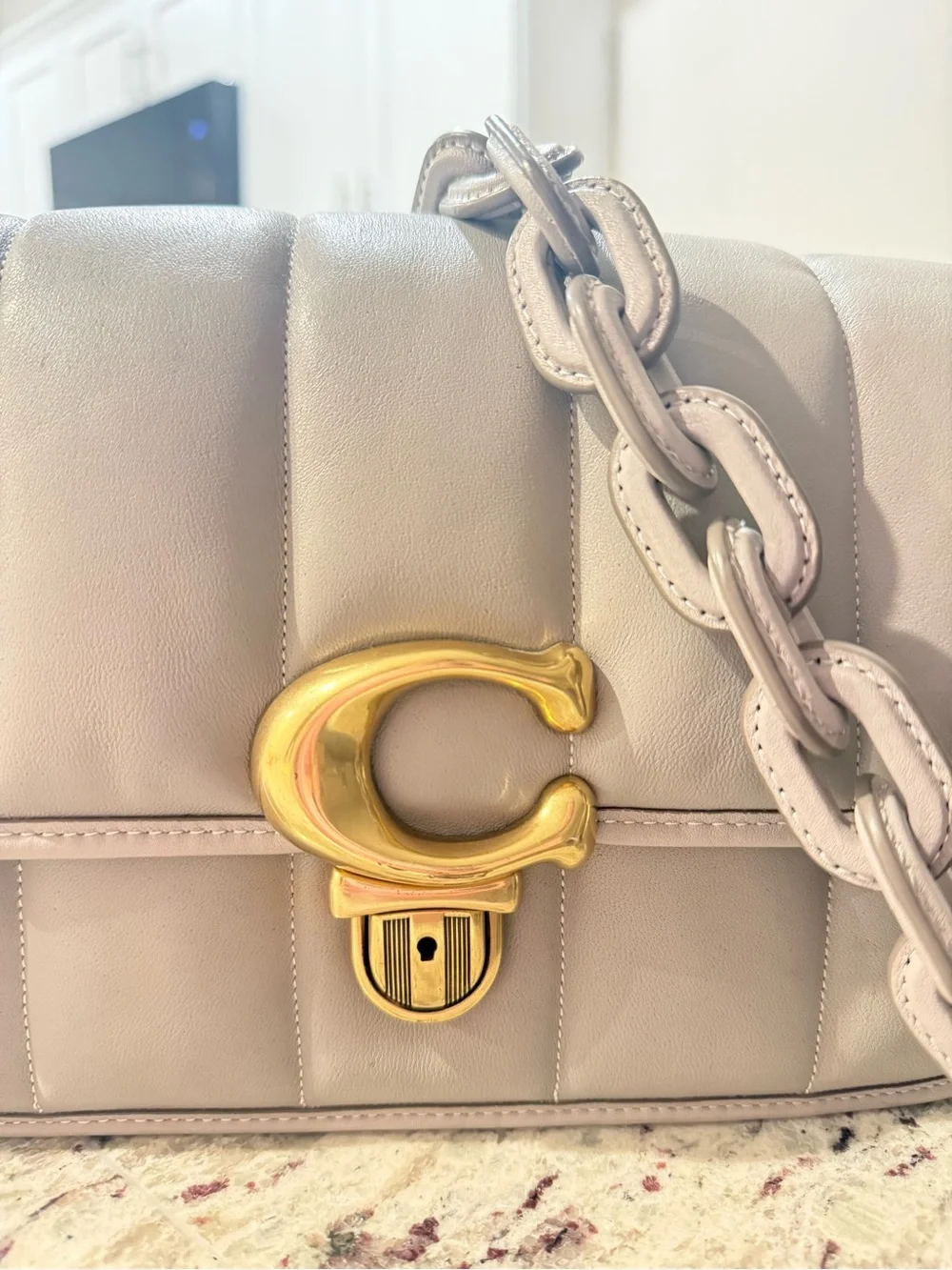 Coach quilted leather